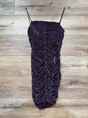 Windsor Purple Sparkly Mini Dress